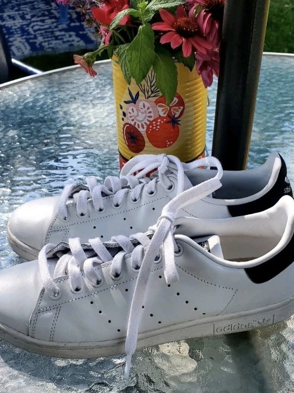 Adidas Originals Stan Smith Men's LEATHER Shoe White black   W9